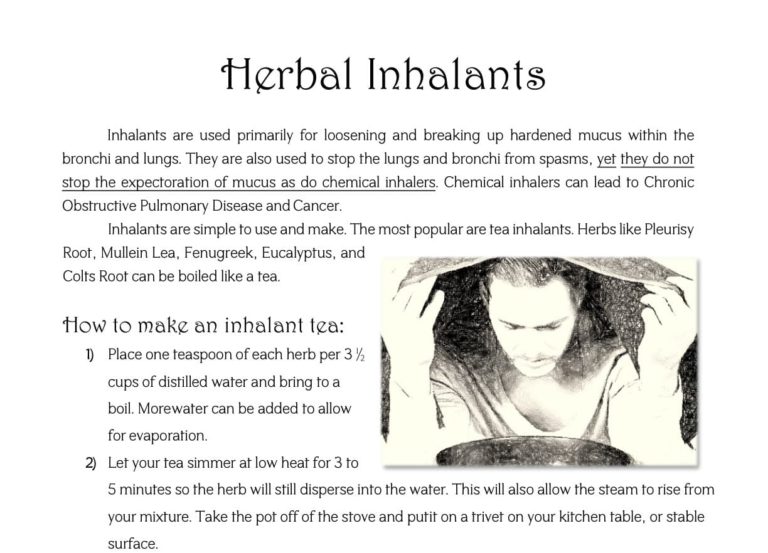 Herbal inhalants