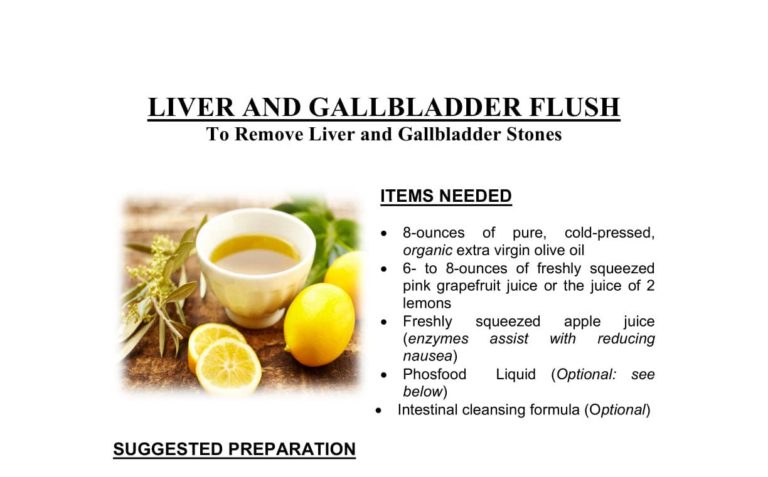 Liver and gallbladder flush instructions