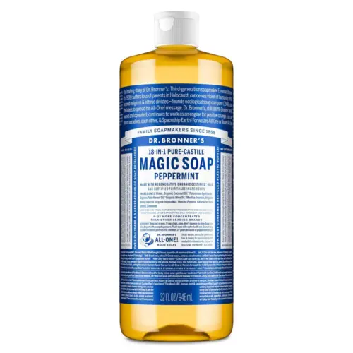 Dr. Bronner's 18-in-1 Castile Soap - Peppermint - 32 fl oz