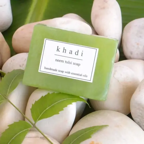 neem_tulsi_soap Khadi Neem Tulsi Soap