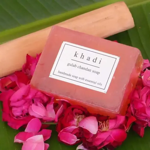 Khadi Rose Sandal Soap